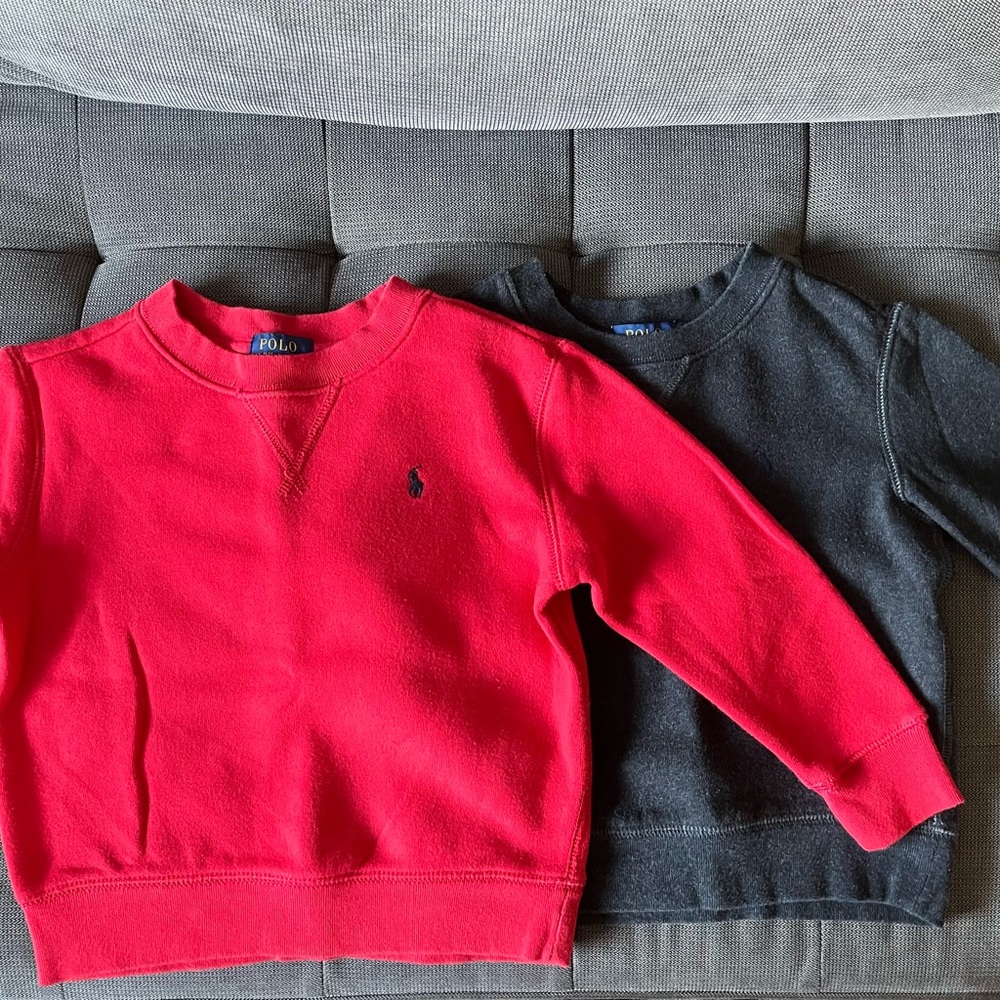 Toddler Fleece Polo Ralph Lauren sweatshirts bundle Size 3T